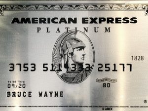 Amex Platinum Bruce Wayne luxury art Dubai