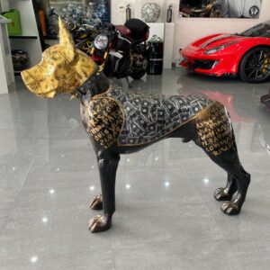 Danish dog luxury art Dubai