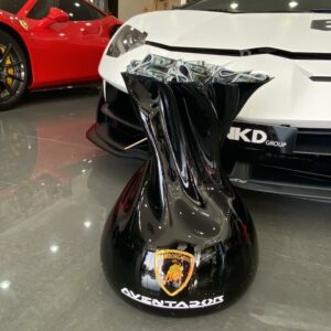 money bag Lamborghini pop art Dubai