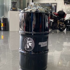 Money barrel Amex luxury art Dubai