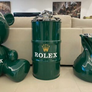 money barrel Rolex luxury art Dubai