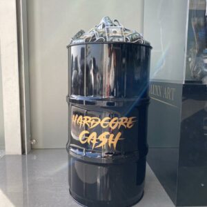 Money Barrel Hardcore Cash pop art Dubai