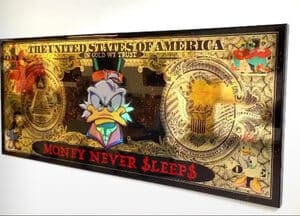 money wall art Disney Dubai