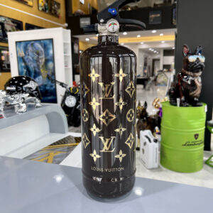 Louis Vuitton fire extinguisher art gallery Dubai